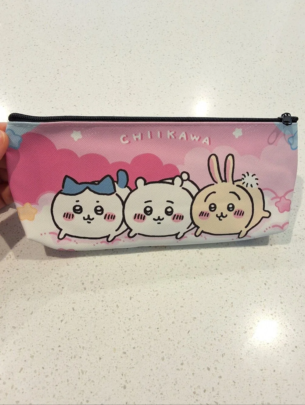 Chiikawa Hachiware Usagi Makeup Bag Pencil Pouch Double Sided, NEW